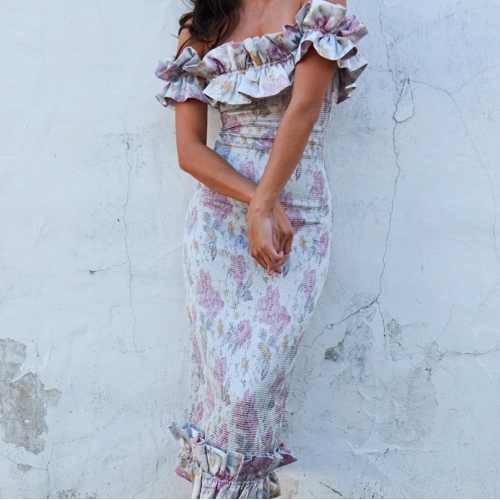 V Chapman lilac dress tapestry rose 00
